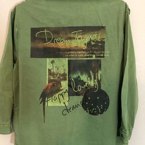 💐Zara Basic Medium Lovely Dreams Military Jacket